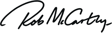Rob McCarthy's signature